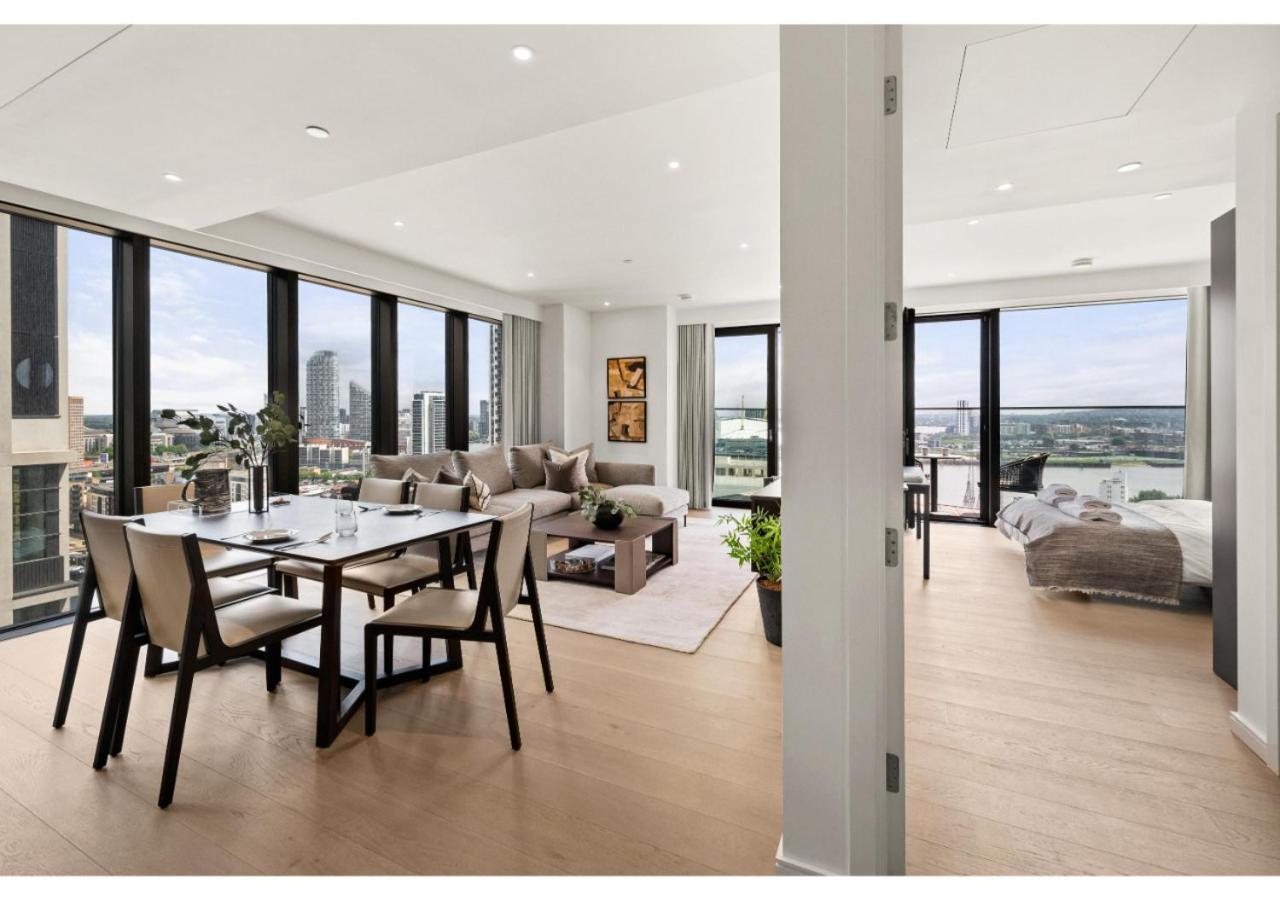 Elegant And Modern Apartments In Canary Wharf Right Next To Thames London Eksteriør billede