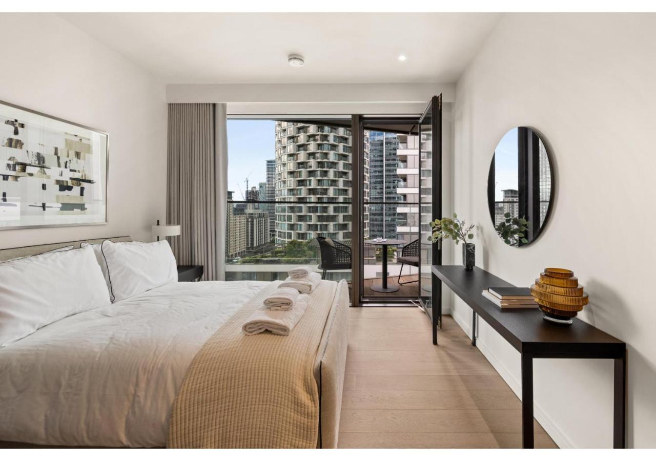 Elegant And Modern Apartments In Canary Wharf Right Next To Thames London Eksteriør billede