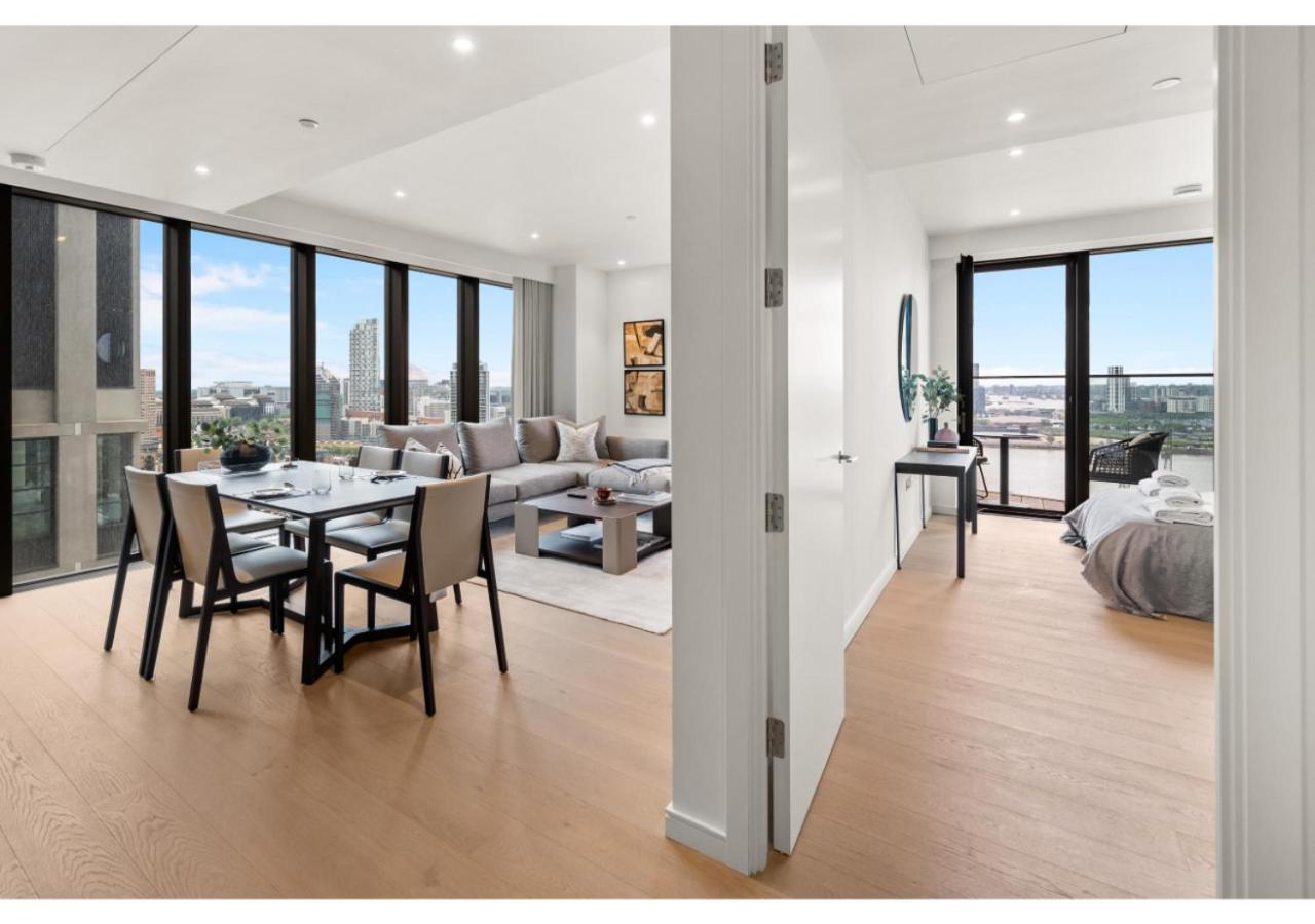 Elegant And Modern Apartments In Canary Wharf Right Next To Thames London Eksteriør billede