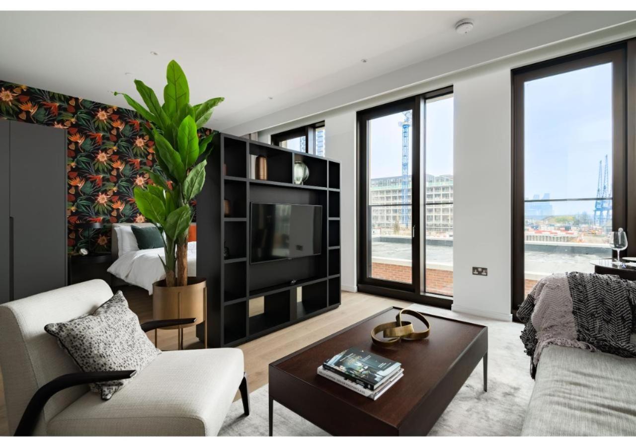 Elegant And Modern Apartments In Canary Wharf Right Next To Thames London Eksteriør billede