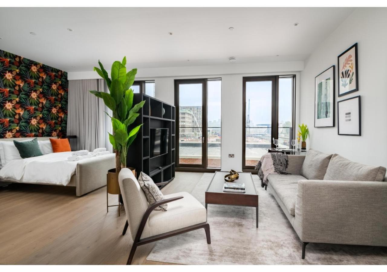 Elegant And Modern Apartments In Canary Wharf Right Next To Thames London Eksteriør billede